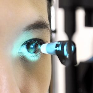 Tonometry is a left eye test that can detect changes in eye pres